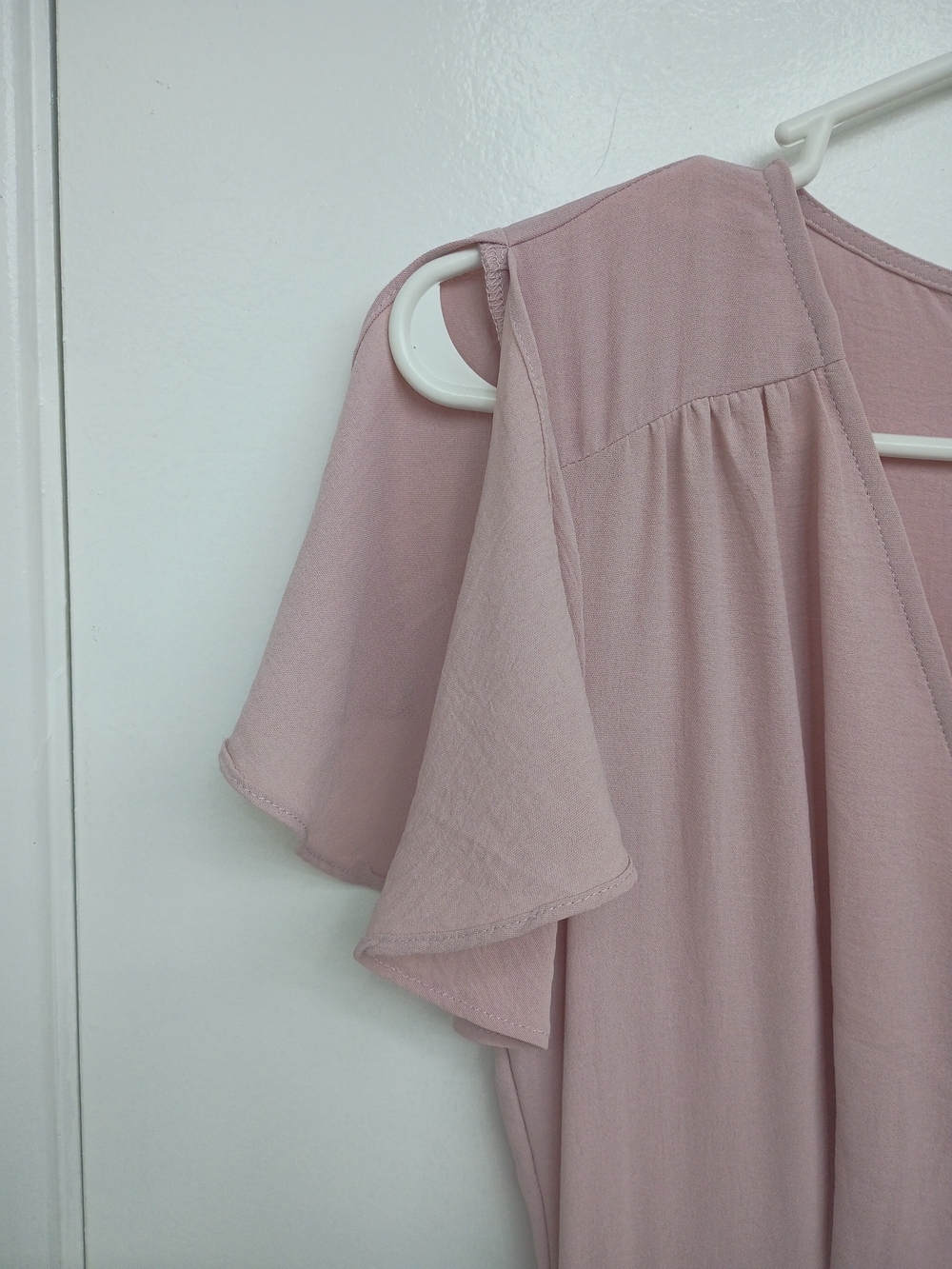 Altar'd State Mauve Wrap High-Low Maxi Dress - Picture 4 of 9